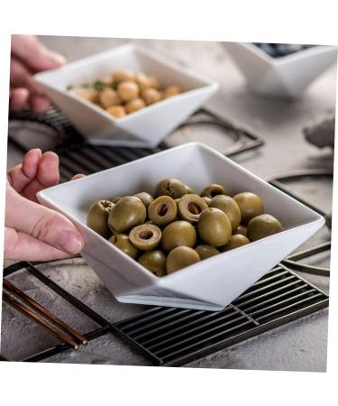 OUNONA Sauce Seasoning Dish Japanese Seasoning Dishes Ceramic Pinch Bowls Ceramic Sauce Dishes Small Dish Prep Bowls for Cooking Seasoning Bowls Dip Seasoning Plate White Mini Ceramics 7.5X7.5CM White - Buy Online on GoSupps.com