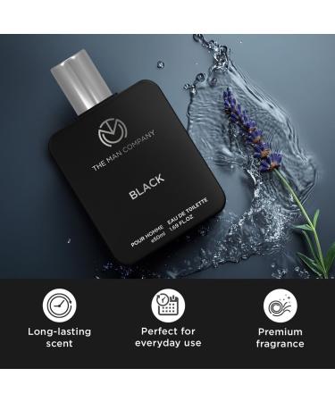 The Man Company Black EDT Perfume For Men - 50ml | Premium Long Lasting Fragrance Spray | Gift for Him - Buy Online on GoSupps.com