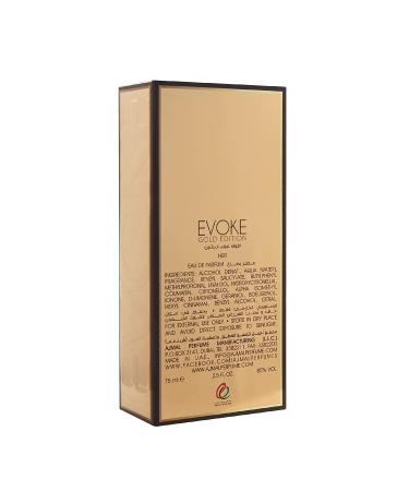 SPEC Evoke Gold Edition Her EDP 75ML Long Lasting Scent Spray Fruity Perfume Gift For Women - Made In Dubai - Buy Online on GoSupps.com