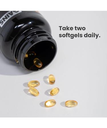 Gains in Bulk D3 K2 Supplement Vitamin D3 5000 IU Vitamin K2 100 Mcg Vitamin A 5000 IU Algae Oil with Omega 3 Wellness Support for Men & Women Gluten Free Vegan Non GMO 60 Softgels - Buy Online on GoSupps.com