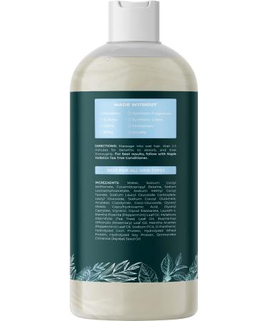 Maple Holistics Tea Tree Shampoo 16 oz â€“ Special Formula for Scalp Relief & Shine - Buy Online on GoSupps.com