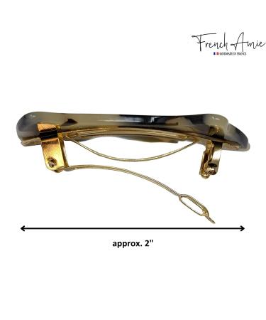 French Amie Scottish Puppy White Tokyo Small Celluloid Hair Clip Barrette - Handmade for Women and Girls | Made in France - Buy Online on GoSupps.com