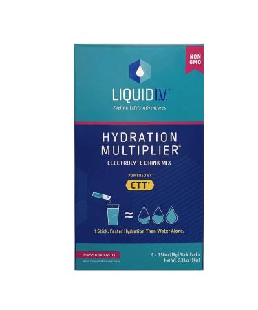 Liquid IV Hydration Powder Passion Fruit 6oz - Fast Hydration Boost - Buy Online on GoSupps.com