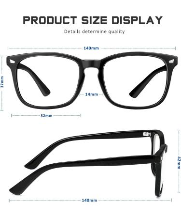 konqkin 3-Pack-Blue-Light-Blocking-Glasses-Women & Men Computer Gaming Glasses Computer Screen Filter Glasses Anti Headache Eye Strain Glasses Lightweight Eyeglasses for TV Phone 1-black+transparent+leopard - Buy Online on GoSupps.com