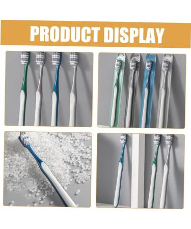 Homsfou 8ST Hard Toothbrush Set - Travel & Household Tooth Cleaning Tools - Reduce Tooth Spots - Durable Plastic & TPR Design - Buy Online on GoSupps.com