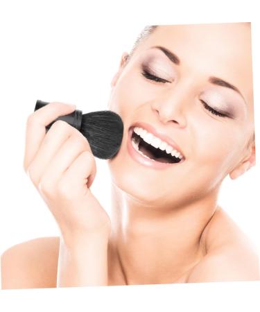 Housoutil Cosmetics Blush Brush Highlighter Liquid Foundation Brush Face Powder Puff Face Makeup Foundation Bronzer Makeup Powder Puff Travel Single Head Shower Stool - Buy Online on GoSupps.com