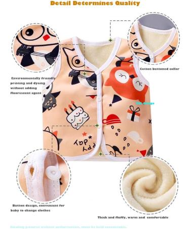 XM-Amigo Baby Boys' Winter Gilets Vest | Thick Waistcoat Jacket for Toddlers | 3-4 Years | Height 60-73cm | Pack of 2-3 Sets - Buy Online on GoSupps.com