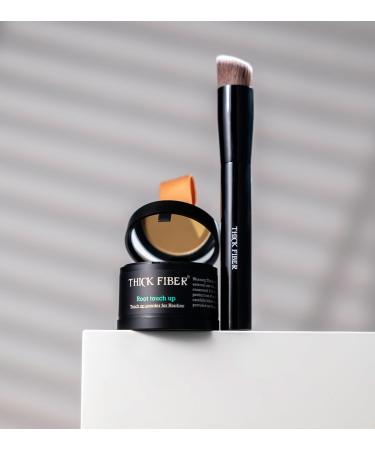 THICK FIBER Root Touch Up & Hairline Poudre avec pinceau 4 g Couvre les racines grises et les cheveux clairsem s R sistant la transpiration et l'eau Correcteur de cheveux pour taches chauves Blond 1 unit (Lot de 1) - Buy Online on GoSupps.com
