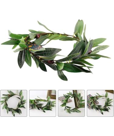 Beaupretty Green Leaf Headband Artificial Green Leaf Crown Eucalyptus Flower Wreath Floral Headband for Women Girls Bridal Bohemian Headpiece Photo Prop - Buy Online on GoSupps.com