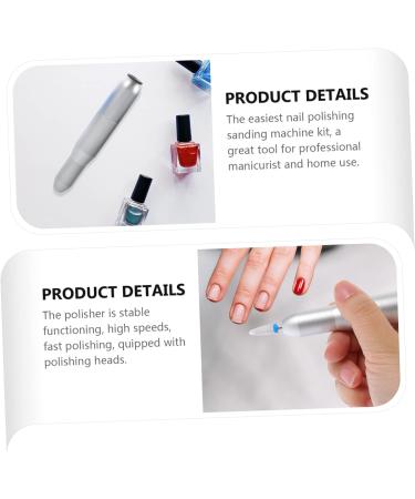 minkissy 1 Set Nail Polisher Portable Nail Drill Pedicure Kit Nail Art Kit Pen Nail Polish Kit Small Nail Gel Polish Kit Small Nail Set Aluminum Alloy - Buy Online on GoSupps.com