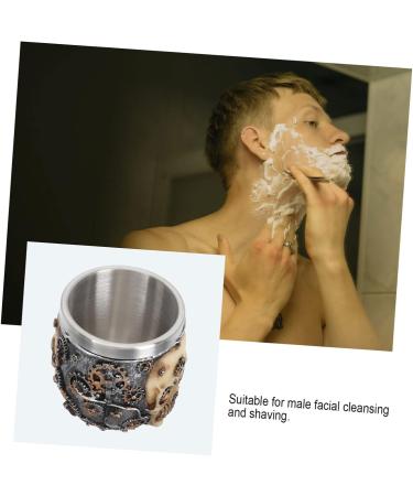 Minkissy 2-Pack Stainless Steel Soap Holder for Men Rustproof Shaving Shell in 2 Colors 8.5x7cm - Buy Online on GoSupps.com