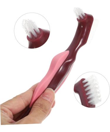 Shop Hapinary 4-Piece Portable Prosthesis Cleaning Travel Toothbrush Set | Ideal for False Teeth & Denture Care - Buy Online on GoSupps.com