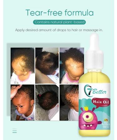 Natural Kids Hair Growth Serum with Black Seed Oil for Strong and Healthy Hair - Extra Strength Formula for Nourishing & Thickening - Buy Online on GoSupps.com