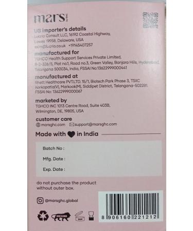 Mars BurnIt Capsules | Enriched with Psyllium Husk Moringa & Dandelion Root | Supports Digestion Detox & Weight Management | Pack of 1 1 Count (Pack of 1) - Buy Online on GoSupps.com