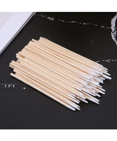 HANBOLI Cotton Pads - 100 Mini Cotton Buds Swabs with Wooden Handles | Robust Q-Tip Applicators for Effective Makeup & Cleaning - Buy Online on GoSupps.com