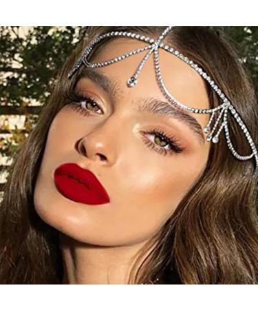 STONEFANS Bridal Rhinestone Head Chain for Women Wedding - Boho Tassel Hair Accessory - Buy Online on GoSupps.com