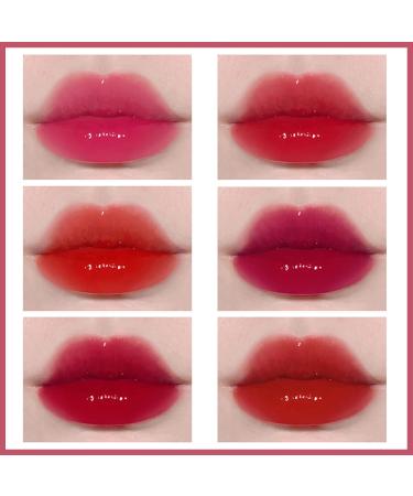 6 Colors Lip Tint Stain Set - Korean Lip Gloss Plumping Liquid Lipstick - Long Lasting & Waterproof Lip and Cheek Tint - High Pigment Vivid Colors - Lip Makeup Set - Buy Online on GoSupps.com
