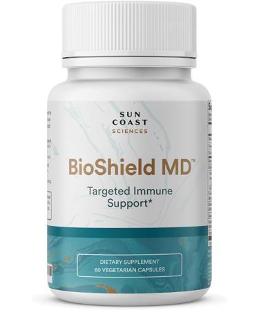 SUN COAST SCIENCES BioShield MD from Premium Immunity Support with Vitamin C Vitamin D Zinc for Focus Clarity Joints Healthy and Muscle Recovery (60 Capsules)