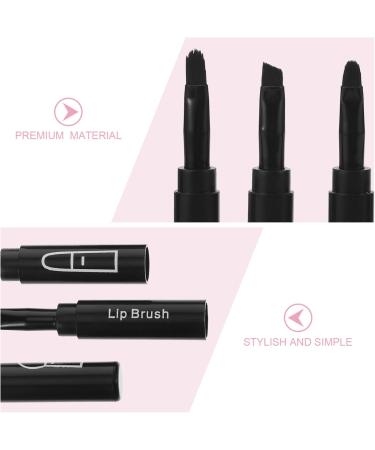 Healeved 4 1 4 in 1 Makeup Brush Makeup Lip Brush 4 in 1 Brush Cosmetic Brush Eyeshadow Brush Eyebrow Eyeliner Brush Eyeliner Eyebrow Brush Makeup Brush 16x1cm Black - Buy Online on GoSupps.com