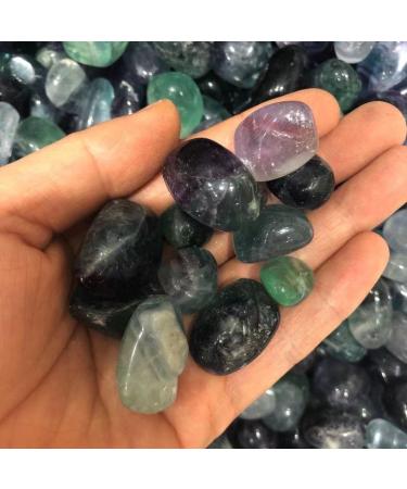 Natural Fluorite Crystal Stones Mini Rock SpecimenChakra Chip Gemstone Feng Shui Home Decoration Crafts NaturalReiki Decoration dingchi (Size : 160-200g)
