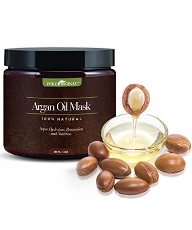 Pure Originals Argan Oil Hair Mask Deep Conditioner 8 Oz - Organic Jojoba Oil, Aloe Vera & Keratin - Repair Dry, Damaged Hair - For All Hair Types - Buy Online on GoSupps.com