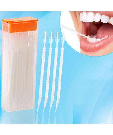 Libcflcc Oral Care Double Head Plastic Toothpicks - 120pcs for Effective Teeth Cleaning - Buy Online on GoSupps.com