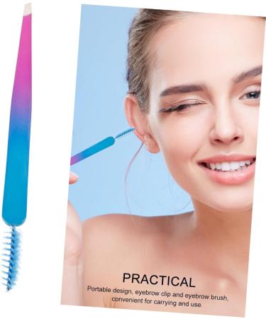 HAPINARY Stainless Steel Eyebrow Tweezers Brow Clip Travel Eyebrow Clamp Brow Tool Tweezers for Women Eyebrow Tweezer with Brush Beauty Accessories Tweezers for Eyebrow Beauty Tools - Buy Online on GoSupps.com