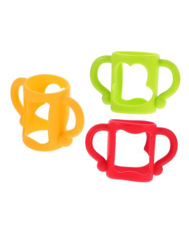 SHOWERORO 3 Pcs Bottle Handle Milk Bottle Holder Soft Feeding Bottles Handles Bottle Holder Bottle Soft Handles Feeding Bottles Holder Feeding Bottles Handle for