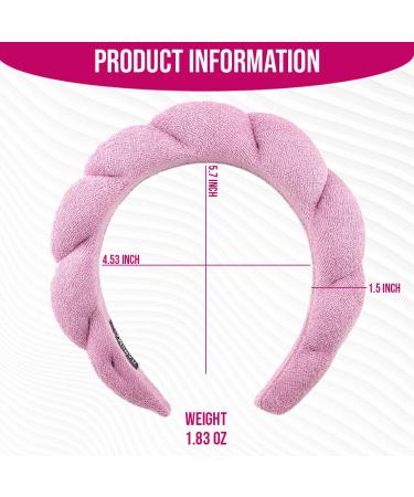 Pink Spa Headband for Women - Soft Makeup & Skincare Hairband - Buy Online on GoSupps.com