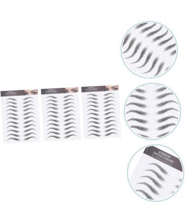 NOLITOY 3 Sheets Waterproof Eyebrow Stickers Eyebrow Shaping Stickers Fake Eyebrow Stickers Make up Cosmetic - Buy Online on GoSupps.com