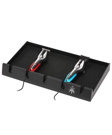 FESJOY Salon Barber Clipper Tray - Anti-slip Organizer with 5 Slots for Professional Hair Trimmers and Razors - Buy Online on GoSupps.com