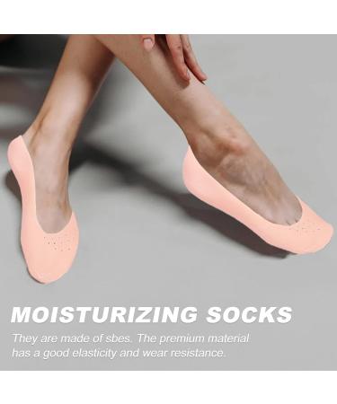 2pairs Socks Foot Protection Covers Men Sock Lotion for Men Foot Covers Men Loafers Shoes Foot Care Covers Invisible Boots Protective Cover Protector Men's Cover Spandex White complexion - Buy Online on GoSupps.com