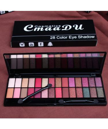 FAEYLI 28 Color Matte Glitter Eyeshadow Palette - Long-Lasting & Waterproof - Buy Online on GoSupps.com