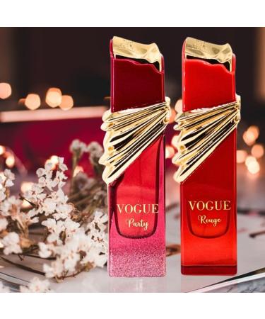 Maison Alhambra Vogue Party & Vogue Rouge EDP Sprays 100ML (3.4 OZ) Long Lasting Floral Sweet Inviting Fragrances. (DYNAMIC BUNDLE) Fruity Floral Vanilla Woody - Buy Online on GoSupps.com