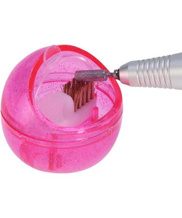 Nail Cleaning Brush Box | Round Case for Dust & Drill Polishing - Beauty Salon Essentials - Buy Online on GoSupps.com