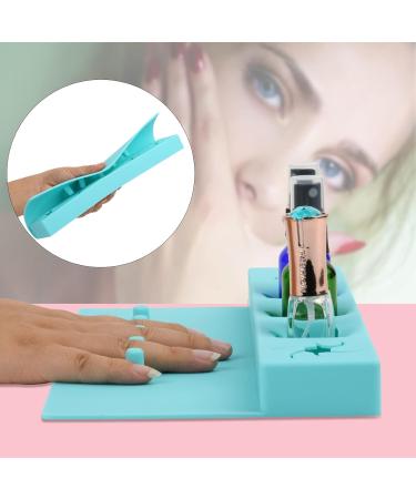Beautyflier Soft Silicone Nail Polish Bottle Holder Nail Polish Organizer Nail Station for Salon Home DIY Manicure Tools Nail Art (Blue) - Buy Online on GoSupps.com