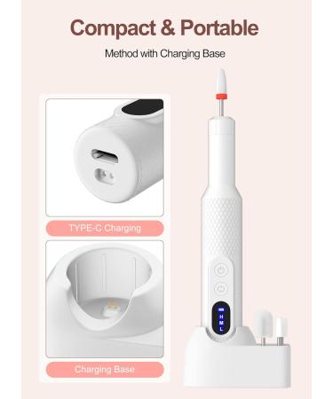 Portable Electric Nail File 12 Drill Bits Rechargeable Base - Adjustable Speed Manicure & Pedicure Set for Acrylic & Gel Nails - Buy Online on GoSupps.com