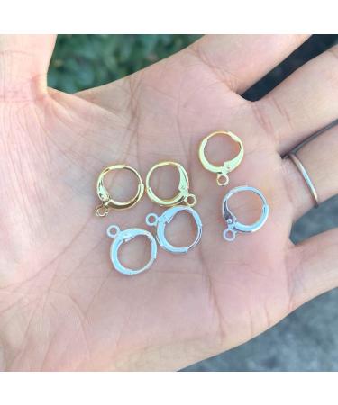50pcs Adabele Gold Plated Brass Leverback Earring Hooks - Hypoallergenic & Tarnish Resistant - Buy Online on GoSupps.com