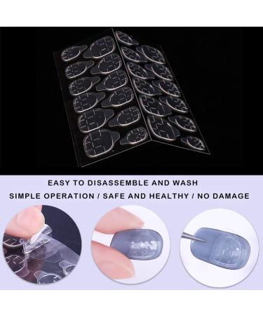 600 PCS Double Sided Nail Adhesive Tabs - Transparent Fake Nail Glue Stickers - Manicure Supplies (25 Sheets) - Buy Online on GoSupps.com