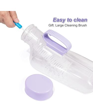 32oz Portable Urinal for Men - Spill Proof Pee Bottle for Camping, Travel, Hospital Bedridden - TPE Spout - Buy Online on GoSupps.com