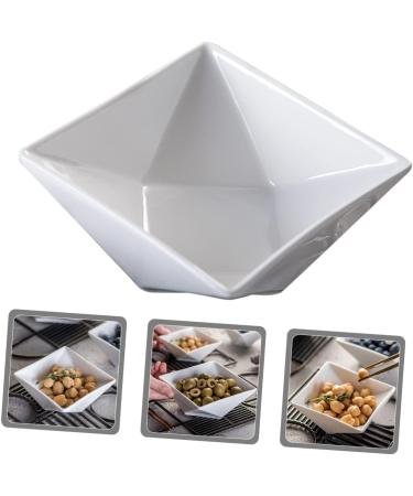 OUNONA Sauce Seasoning Dish Japanese Seasoning Dishes Ceramic Pinch Bowls Ceramic Sauce Dishes Small Dish Prep Bowls for Cooking Seasoning Bowls Dip Seasoning Plate White Mini Ceramics 7.5X7.5CM White - Buy Online on GoSupps.com