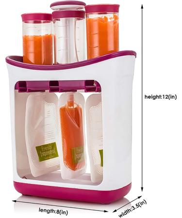 Squeeze Station Baby Food Maker - Homemade Pouch Filling Station with Storage Bags for Babies and Toddlers - Buy Online on GoSupps.com