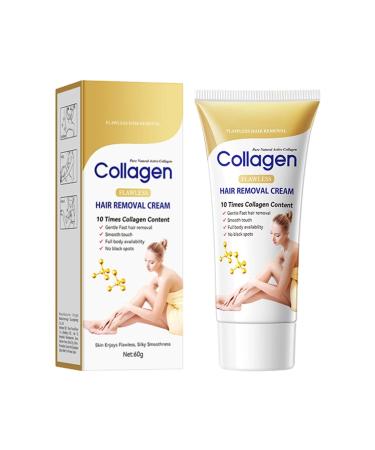 Hjatirace Depilatory Cream Long Lasting Smoothness 60 G Depilatory Cream For Body Hair Remover Smooth Skin Fast Acting Formula For Women Intimate Body Private Leg