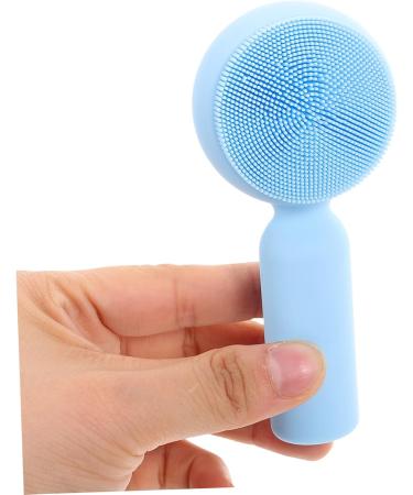 DOITOOL Silicone Face Brush Silicone Handheld Face Brush Facial Brush Face Scrubber Brush Pore Scrubber Face Scrubber Exfoliator Brush Skincare Brush Silica Gel Skin Care Brush 11x5cm Sky-blue - Buy Online on GoSupps.com