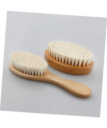 Healvian Baby Bath Cleaning Brush Set - Newborn Hair Brush, Shower Massage Comb Kit - White 11x6cm - Buy Online on GoSupps.com