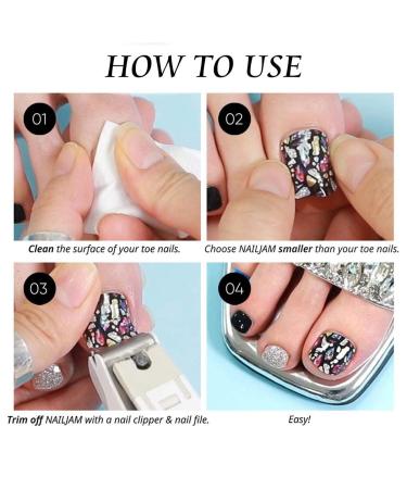 RODAKY Glossy White Press On Toe Nails for Women - 24PCS Fashion False Toenail Full Cover Acrylic Foot Nails - Buy Online on GoSupps.com