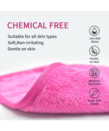 Makeup Remover Cloths (4 Count) - Reusable Microfiber Towels for Fast Drying & Gentle Cleansing - Buy Online on GoSupps.com