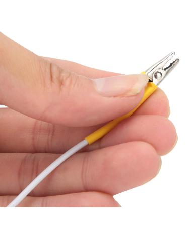 20 Pieces Acupuncture Wire Clips Yellow Direction Cable for Electronic Therapy & Massage Devices - Buy Online on GoSupps.com