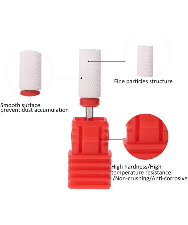 Corn Head Nail Grinding Head Nail Drill Bit Ceramic Grinding Head Manicure Tool Nails Smooth Nail Nursing Tool For Nail Removal and Manicure Red (Corn head F) - Buy Online on GoSupps.com