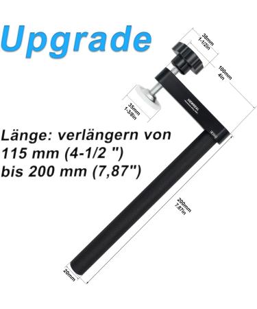 2-Pack Adjustable Extended Hold-Down Clamps for 20mm Woodworking Workbench - Durable Aluminum Alloy - Buy Online on GoSupps.com